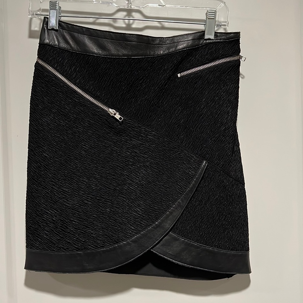 The Kooples Sport Black Mini Skirt